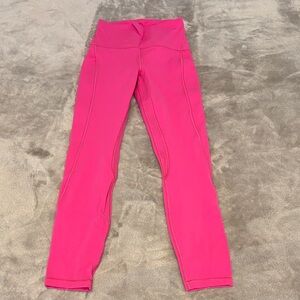 Lululemon Align Legging 25” Inseam Hot Pink Sz 4